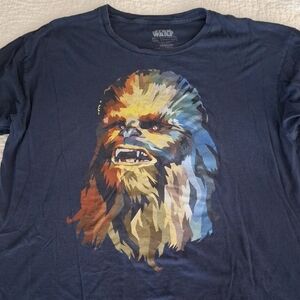 Chewbacca Star Wars 2XL Blue Shirt
